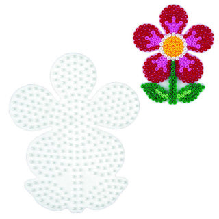 Hama strijkkralenbordje - bloem
