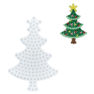 Hama strijkkralenbordje - kerstboom