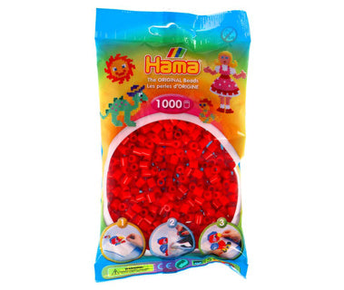 Hama strijkkralen 1000 stuks rood