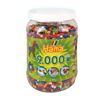 Hama strijkkralen ton met 9000 stuks primair