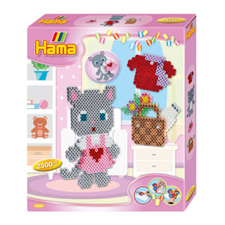 Hama strijkkralenset gift box - kat verkleden, 2500st.