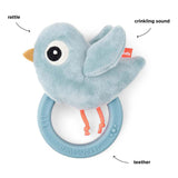 Done by deer rammelaar met koord birdee blauw