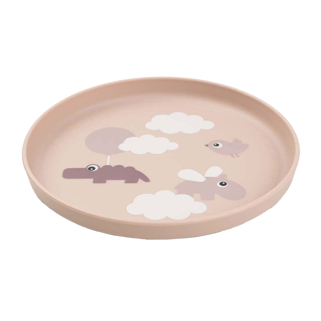 Done by deer vakjesbord blije wolken roze