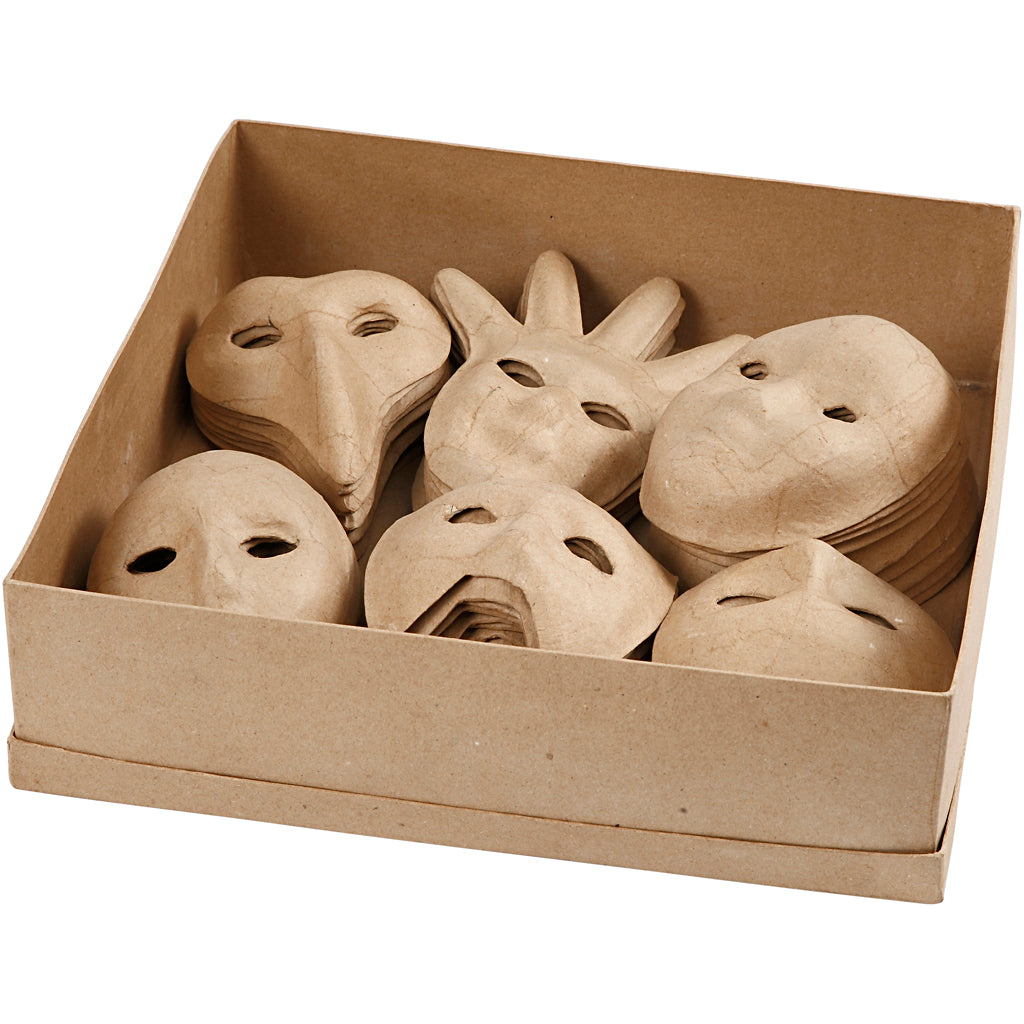 Creativ company maskers, h: 12-21 cm, 60 stuk 1 doos