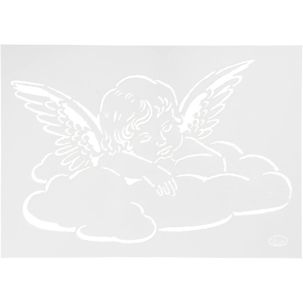 Viva decor flexibel sjabloon, engel, a4, vel 210x297 mm, 1 stuk