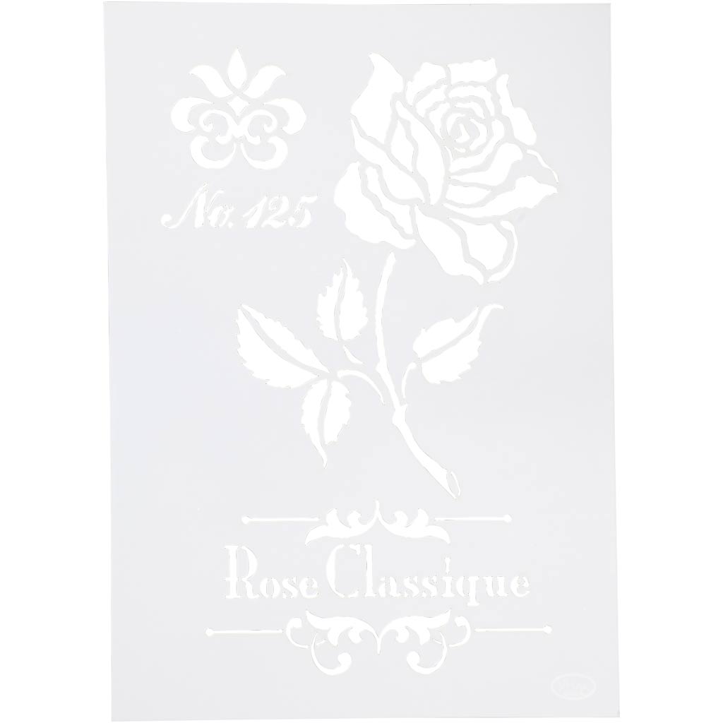 Viva decor flexibel sjabloon, roos, a4, vel 210x297 mm, 1 stuk