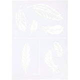 Creativ company flexibel sjabloon, veren, a4, vel 210x297 mm, 1 stuk