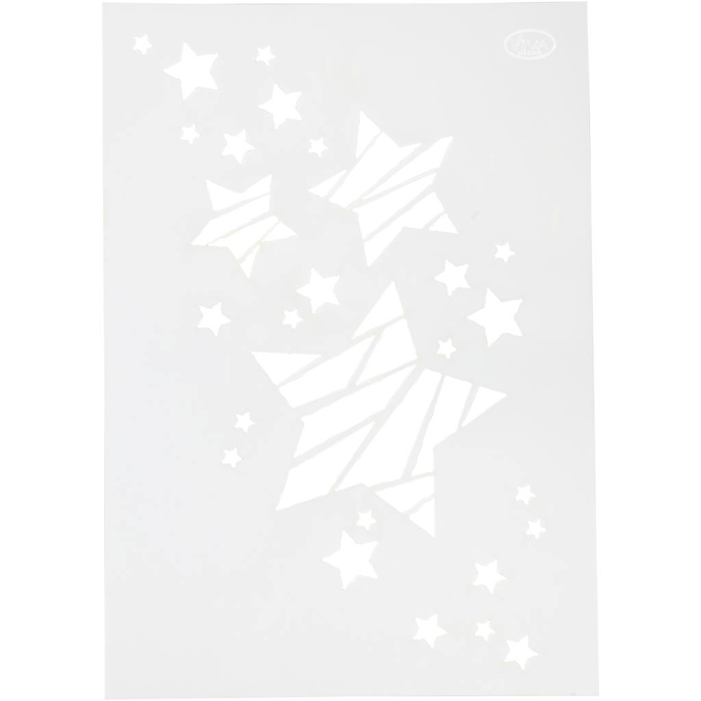 Creativ company flexibel sjabloon, sterren, a4, vel 210x297 mm, 1 stuk