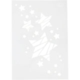 Creativ company flexibel sjabloon, sterren, a4, vel 210x297 mm, 1 stuk