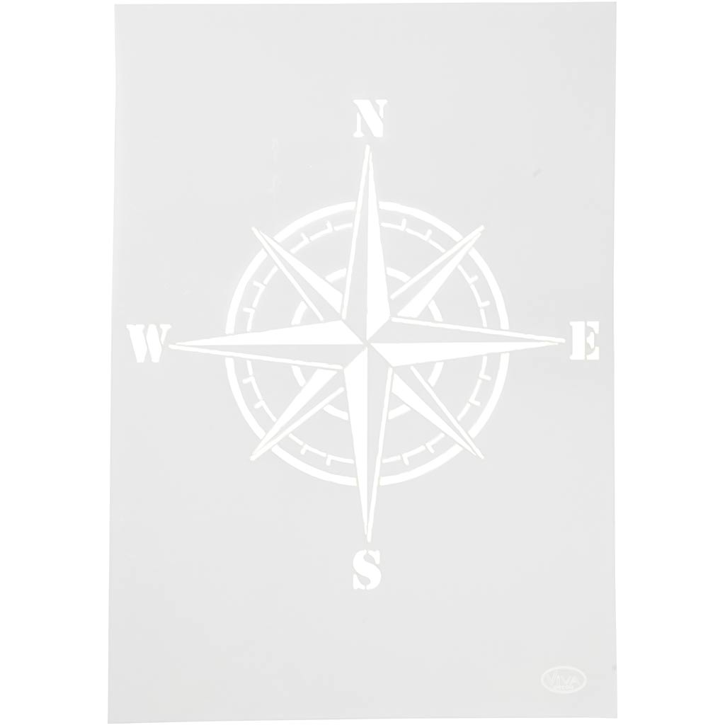 Creativ company flexibel sjabloon, kompas, a4, vel 210x297 mm, 1 stuk