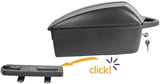 Topkoffer Polisport Luxe met quick release bagagedragerbevestiging - zwart