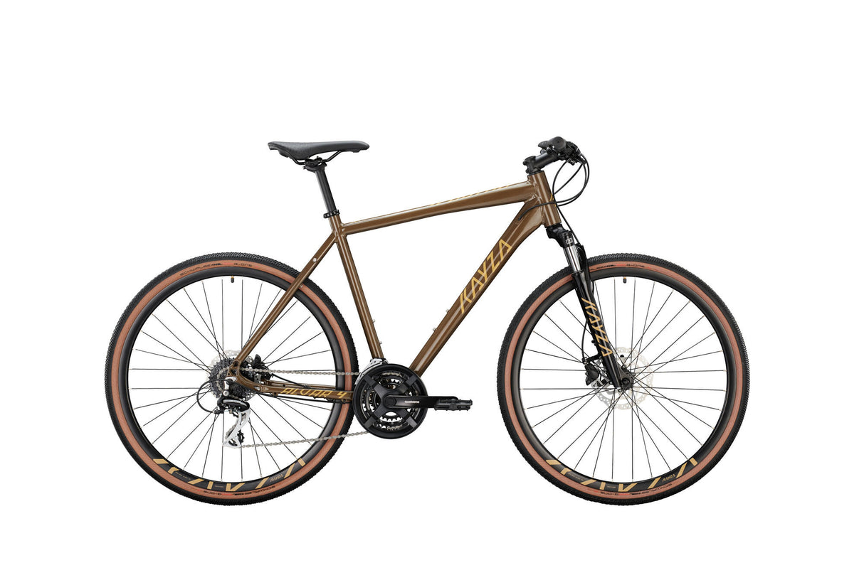 Kayza crossfiets alvar 4 mod. 22 bike alvar 4 28 53 diam.24sp brown sand