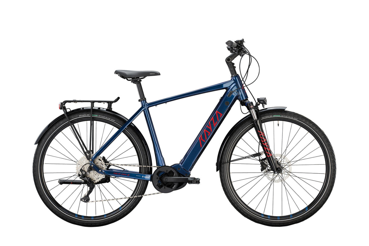 Kayza elektrische trekkingfiets talik dry 8 mod. 22 ebike talik dry 8 28 52 diam.10sp blue red