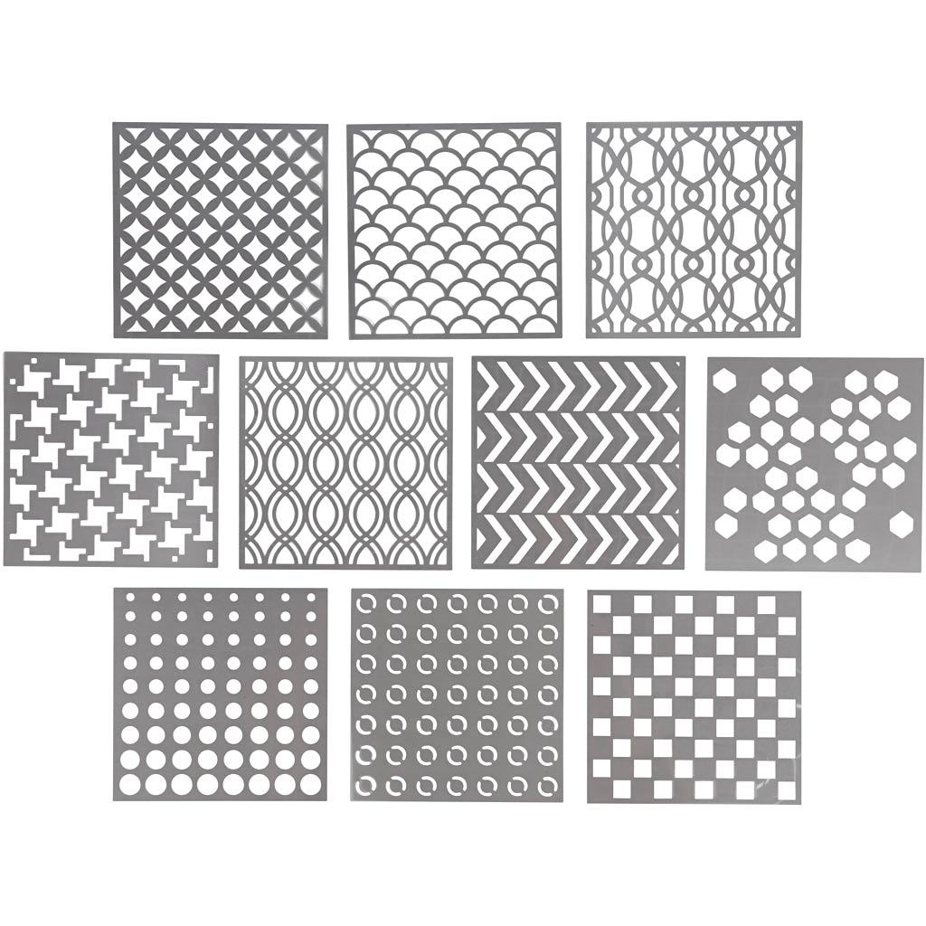 Creativ company sjabloon, afm 15x15 cm, dikte 0,31 mm, 10 vel 1 doos