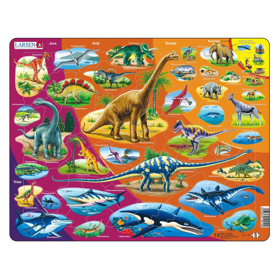 Selecta larsen legpuzzel dieren natuur historisch, 85st.