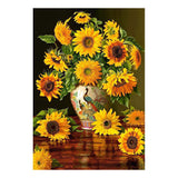 Selecta castorland legpuzzel sunflowers in a peacock vase, 1000st.