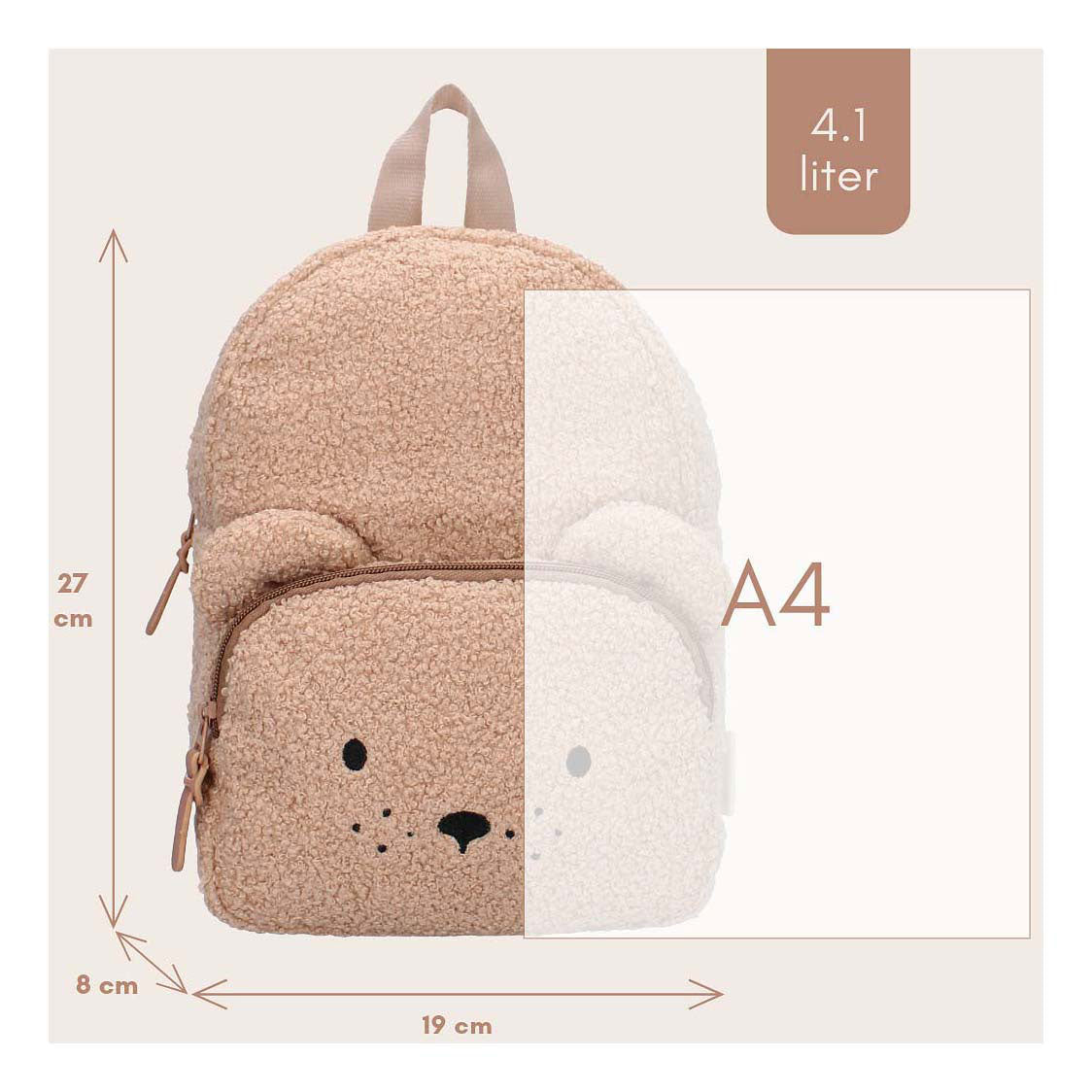 Kidzroom rugzak pisa comfort friends teddybeer
