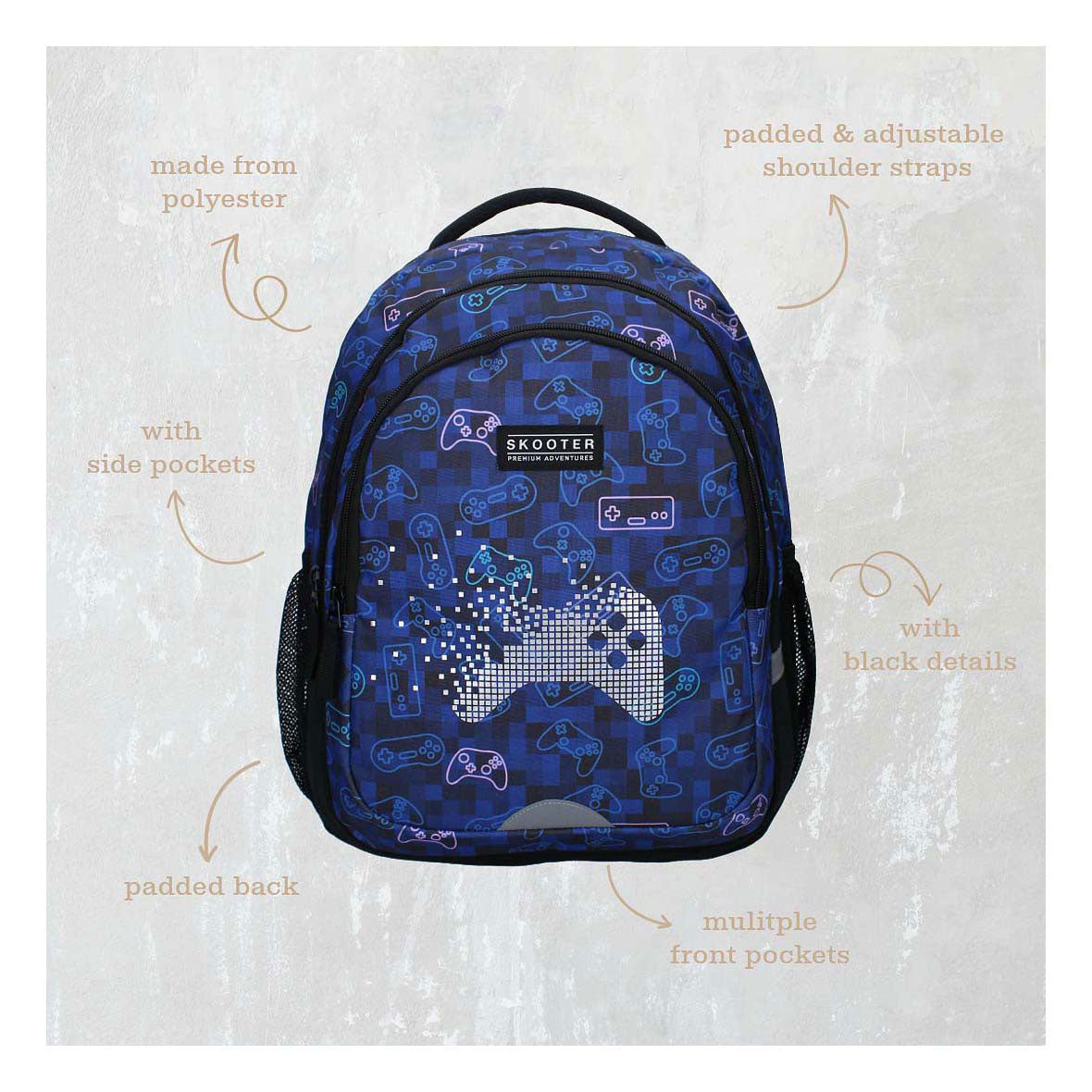 Vadobag scooterrugzak winning streak gameprint