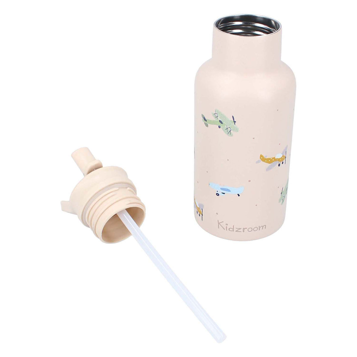 Kidzroom drinkfles sweet sips vliegtuigen, 350ml