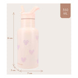 Kidzroom drinkfles sweet sips hartjes, 350ml