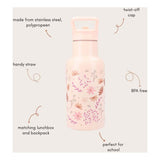 Kidzroom drinkfles sweet sips bloemen, 350ml