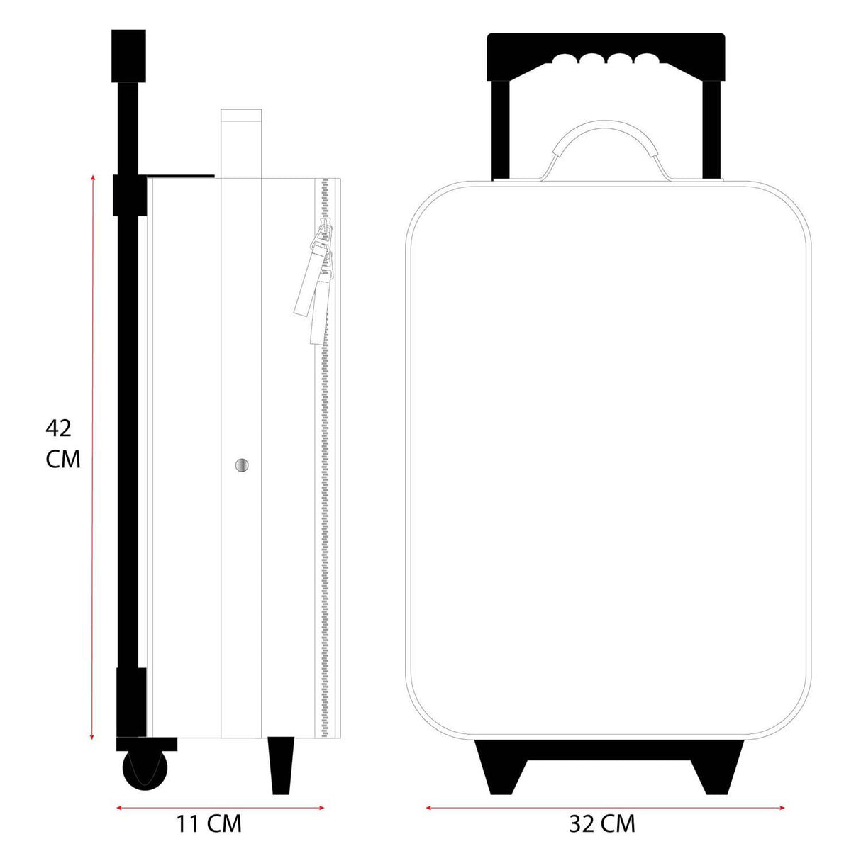 Vadobag woezel pip trolley koffer made to roll