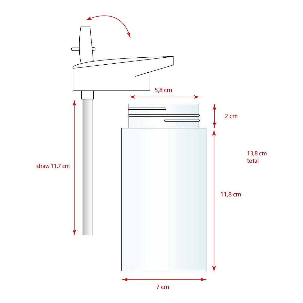 Vadobag woezel pip drink up drinkfles, 450ml