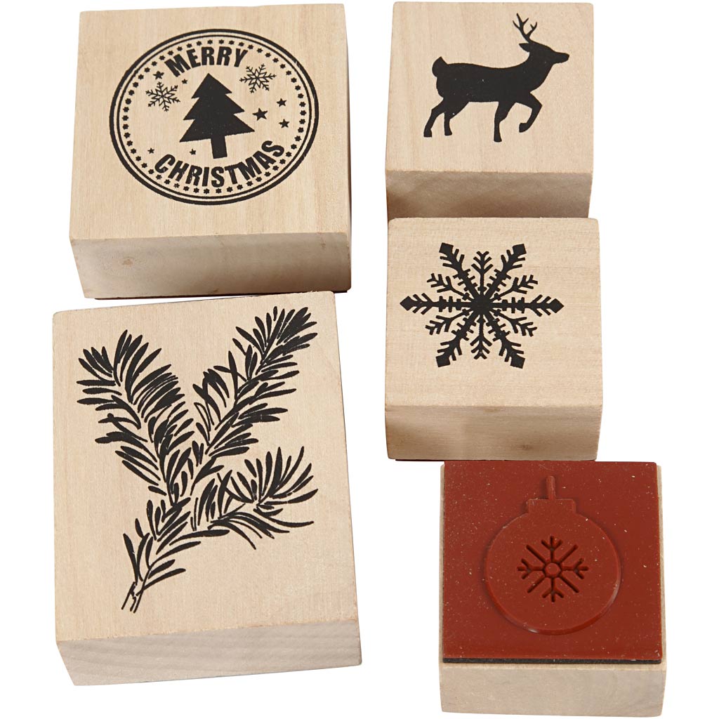 Creativ company stempelset, kerstmis, 5 div 1 doos
