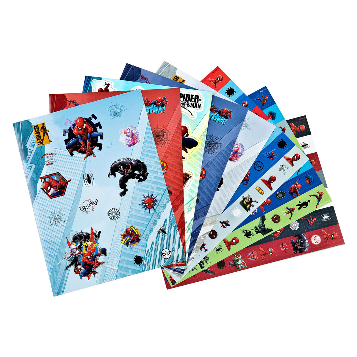 Undercover sticker fun marvel spiderman, 8 vellen