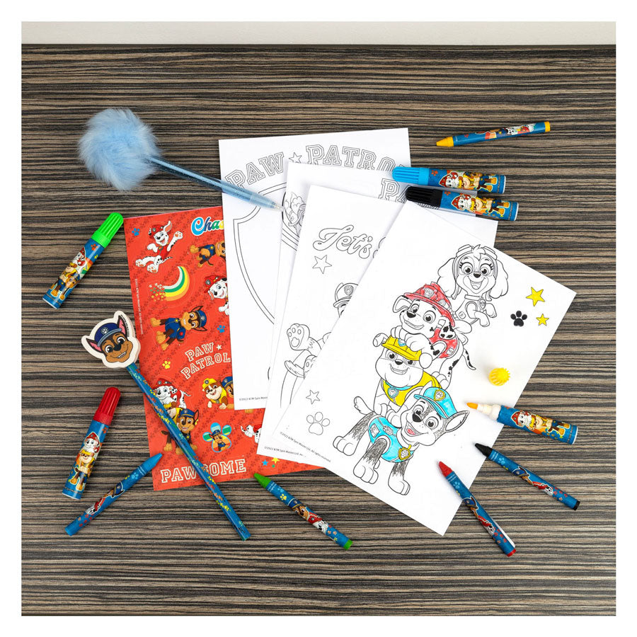 Undercover kleurenset paw patrol in rugzak