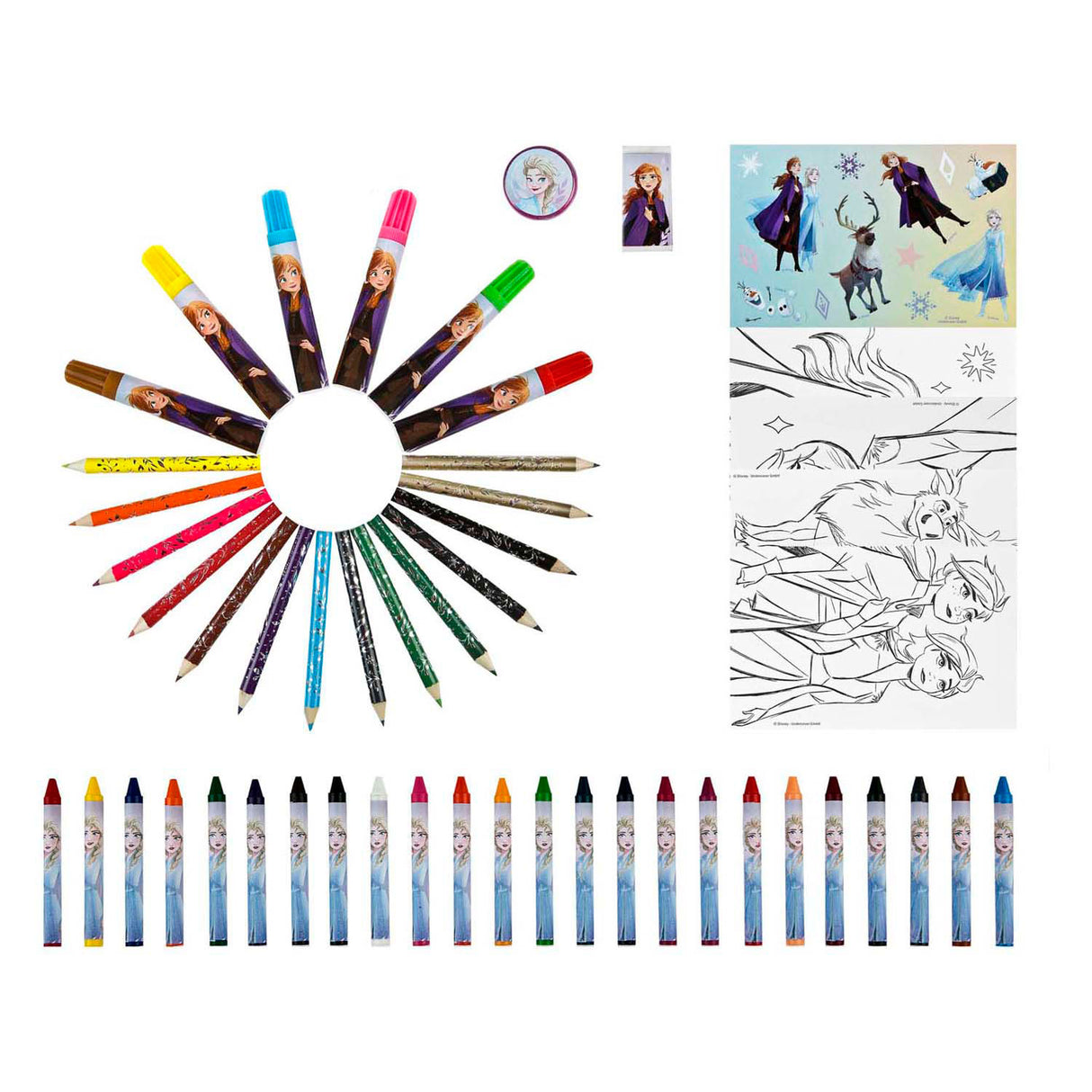 Undercover kleurkoffer disney frozen, 51dlg