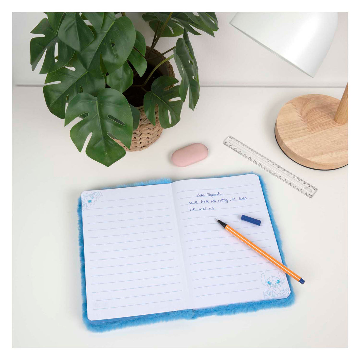 Undercover stitch plush notepad a5