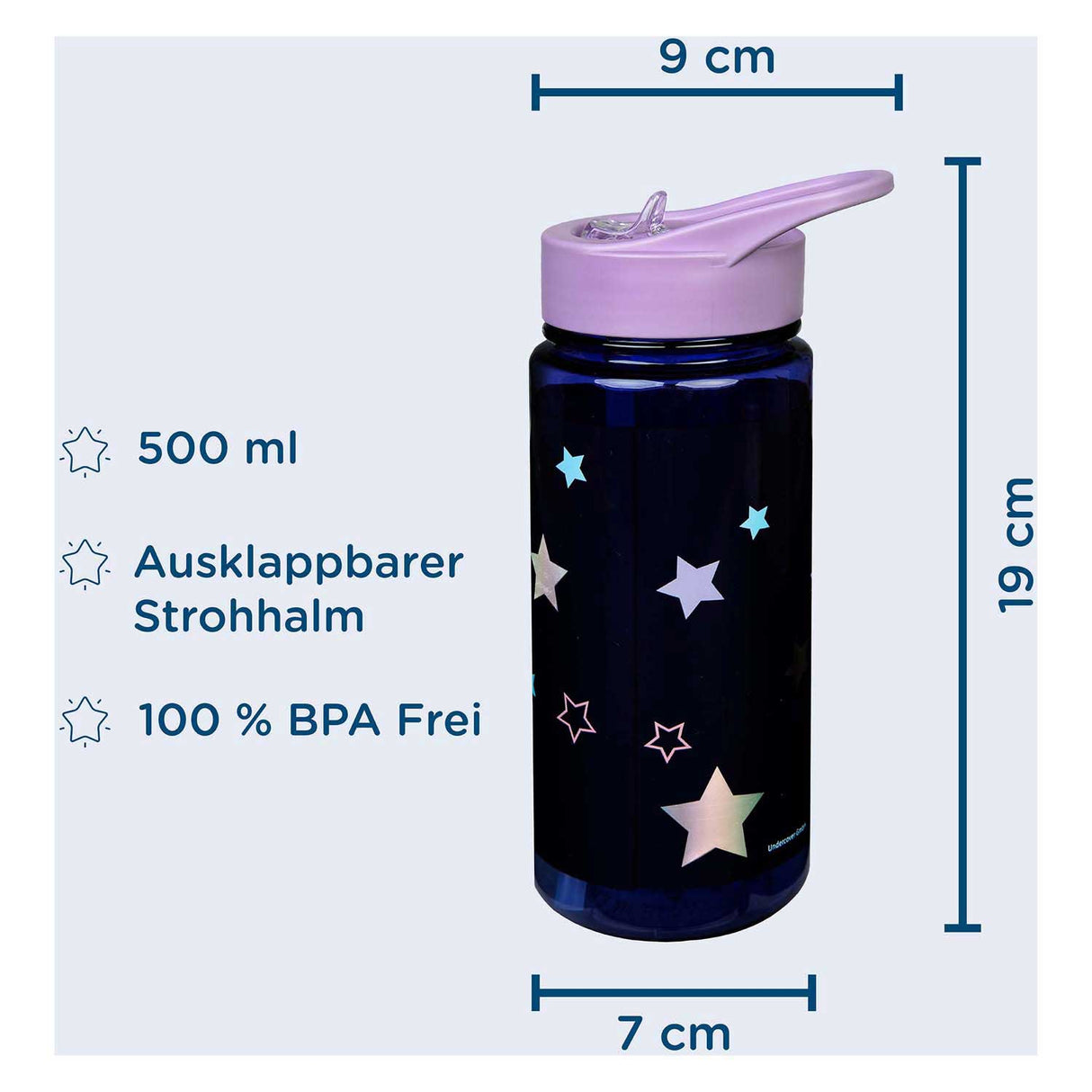 Undercover drinkfles eenhoorn - 500ml