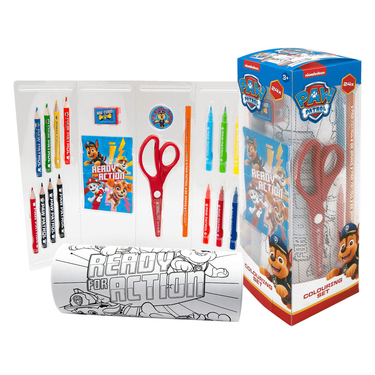 Paw patrol teken en schrijf toren, 24dlg.