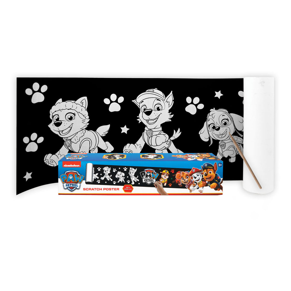 Paw patrol scratch poster