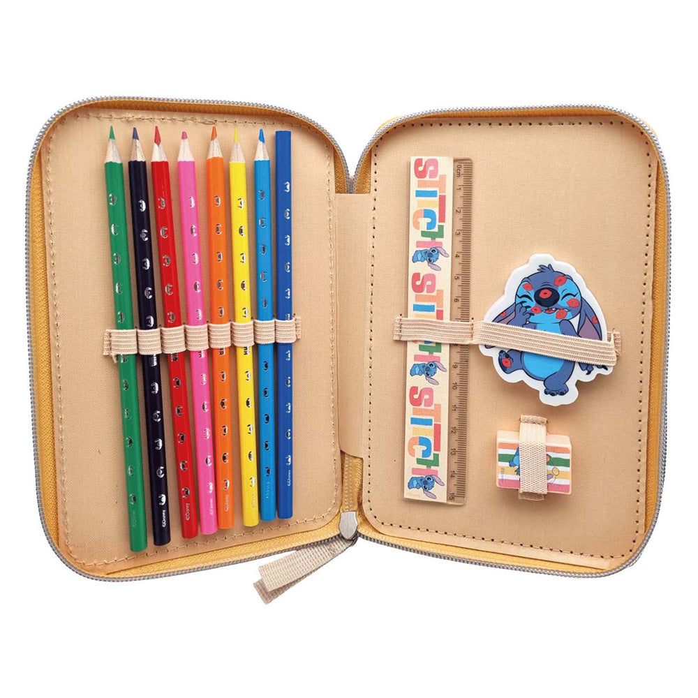 Disney stich 2-vaks gevulde etui