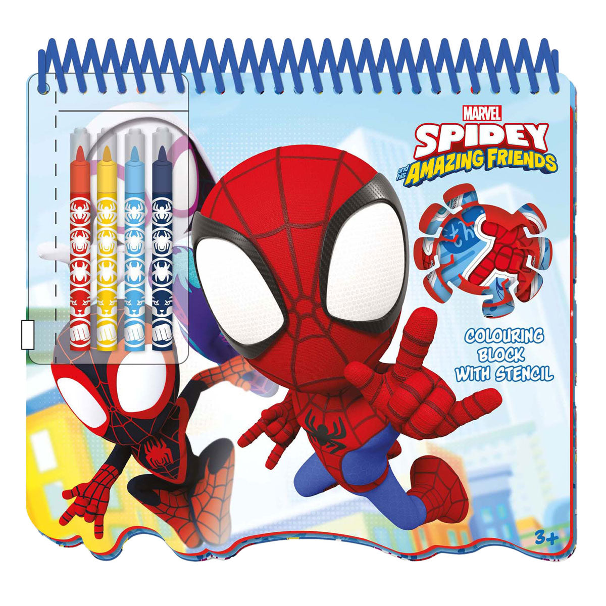 Spidey stencil tekenblok