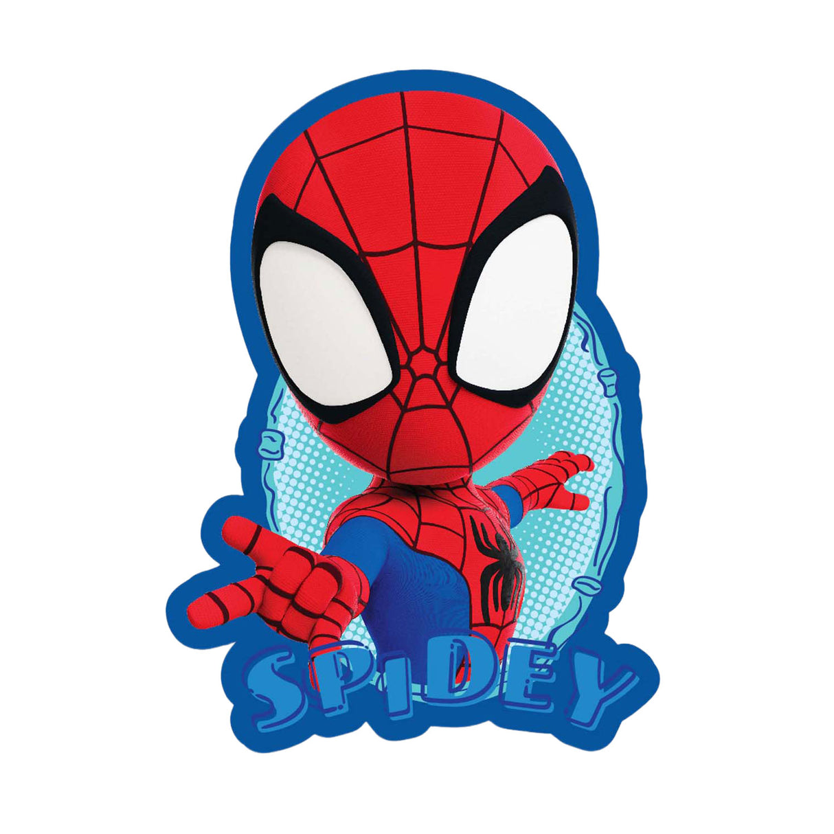Spidey shaped kussen, 33cm