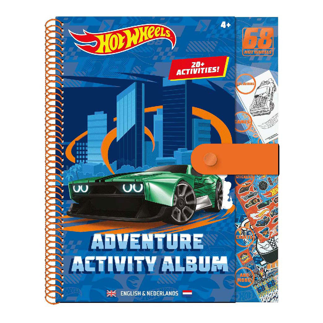 Hot wheels adventure activiteitenboek met stickers