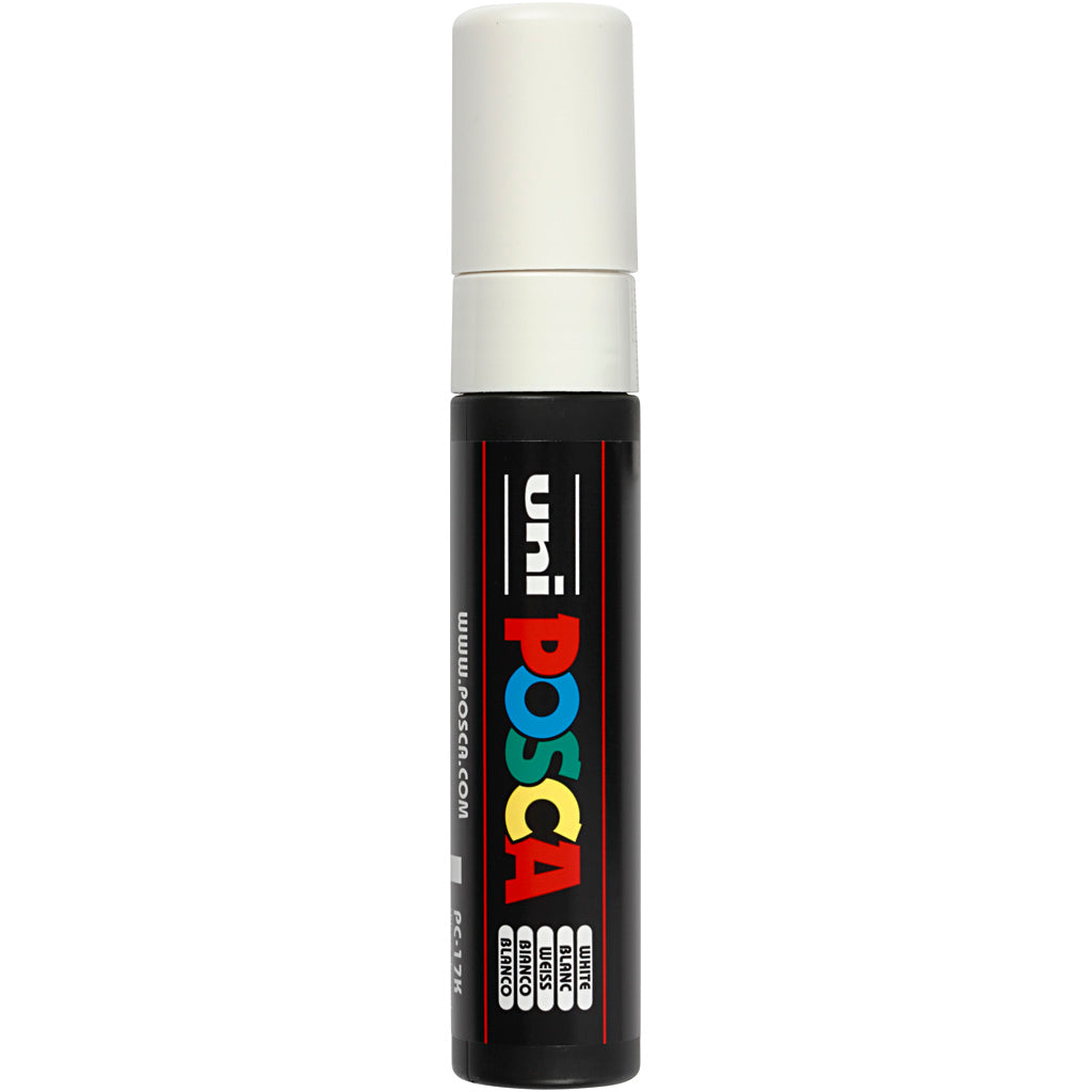 Uni-posca posca marker, afm pc-17k, lijndikte 15 mm, extra breed, wit, 1 stuk