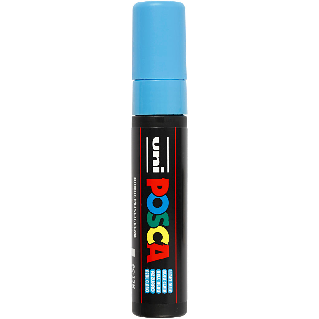 Uni-posca posca marker, afm pc-17k, lijndikte 15 mm, extra breed, lichtblauw, 1 stuk