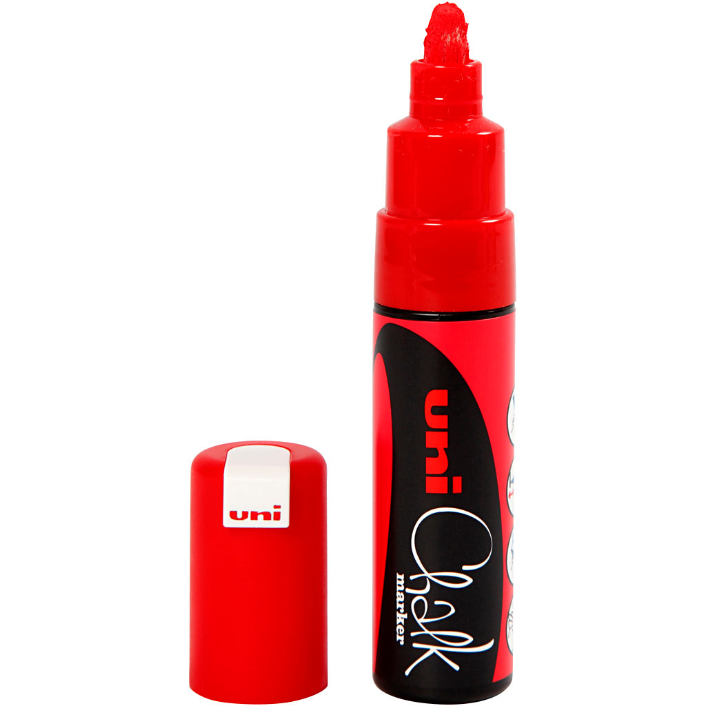 Uni-posca krijtstift, lijndikte 8 mm, rood, 1 stuk