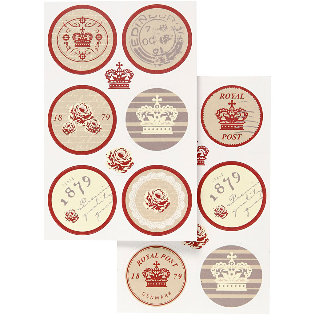 Vivi gade stickers, vel 9x14 cm, 4 div afgesloten 1 doos