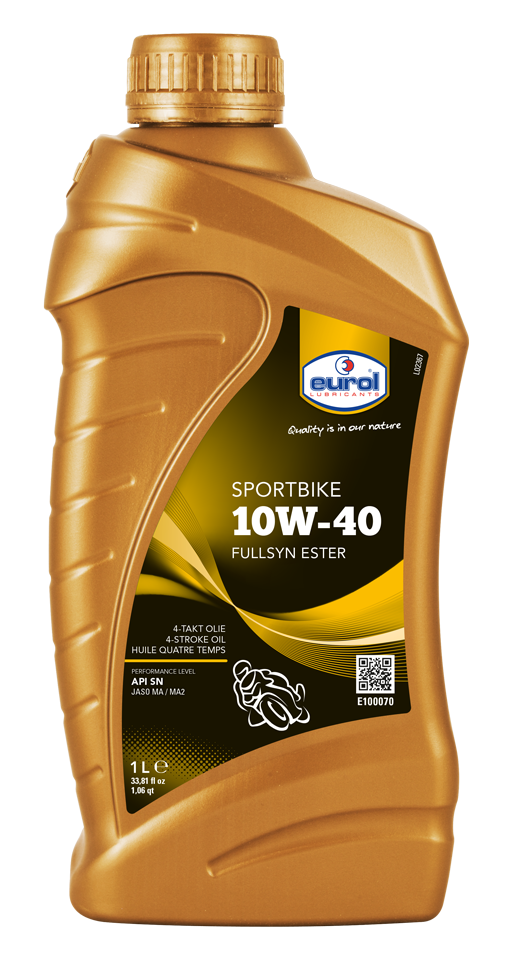 Eurol Volsynthetische motorolie Sportbike 10W-40 voor 4-takt motorfietsen