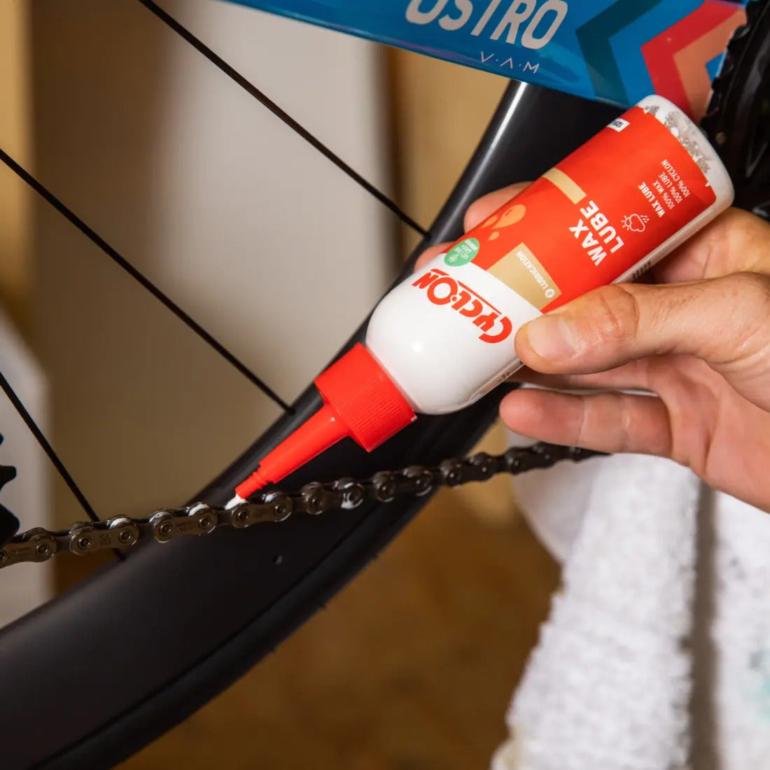 smeermiddel Wax Lube 125 ml grijs rood