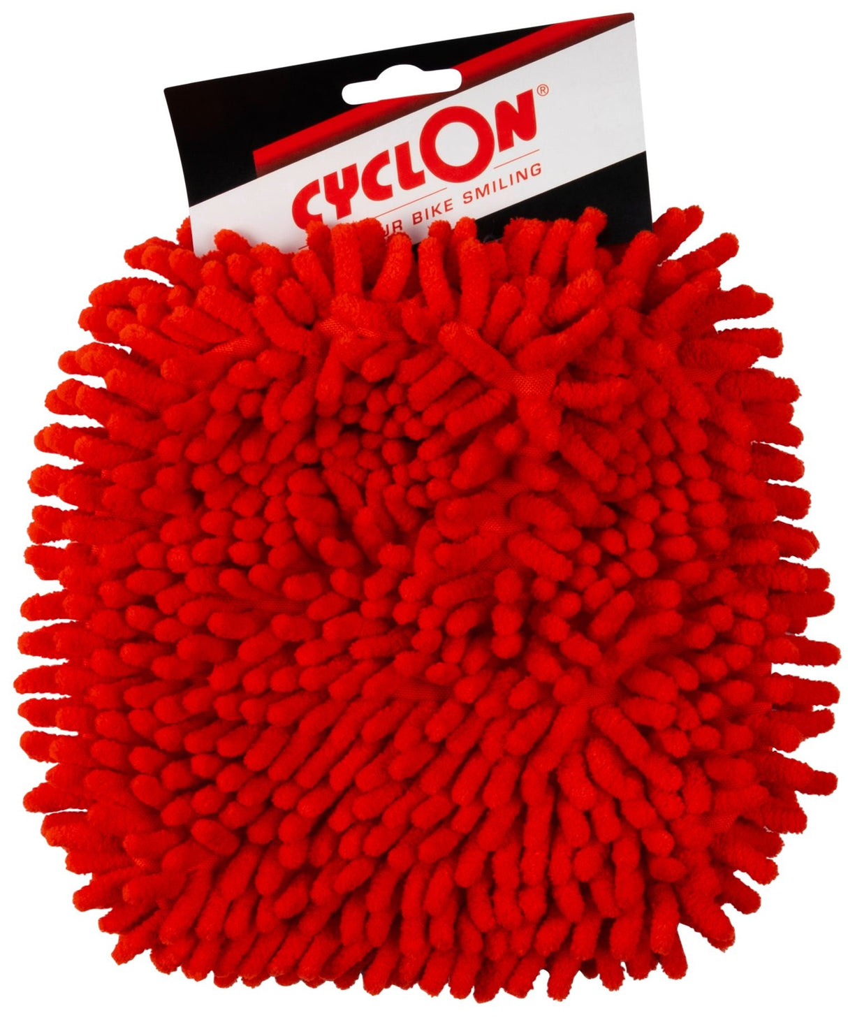 washandschoen microvezel rood