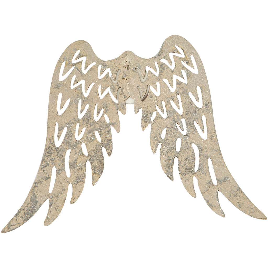 Creativ company vleugels, h: 6 cm, b: 7,5 cm, 30 stuk 1 doos