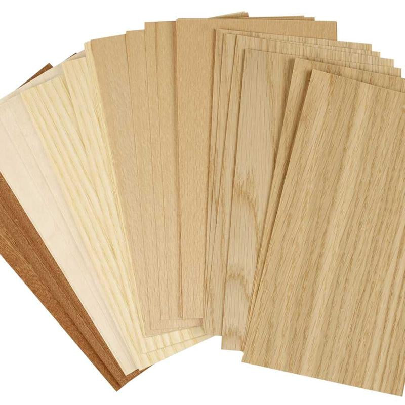 Creativ company bamboe fineer, vel 12x22 cm, dikte 0,75 mm, 30 div vellen 1 doos