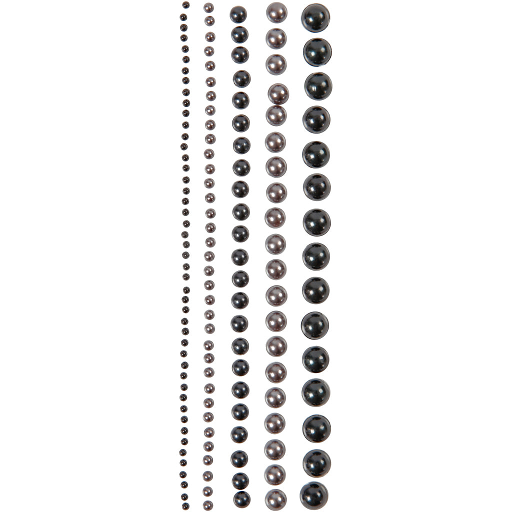 Vivi gade halve plakparels, afm 2-8 mm, zwart, antraciet grijs, 140 stuk 1 doos