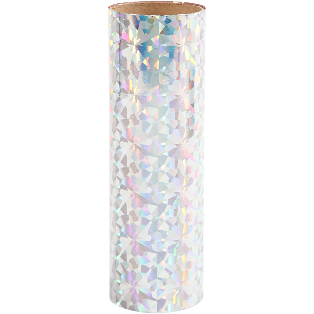 Creativ company deco folie, b: 15,5 cm, dikte 0,02 mm, zilver, 50 cm 1 rol
